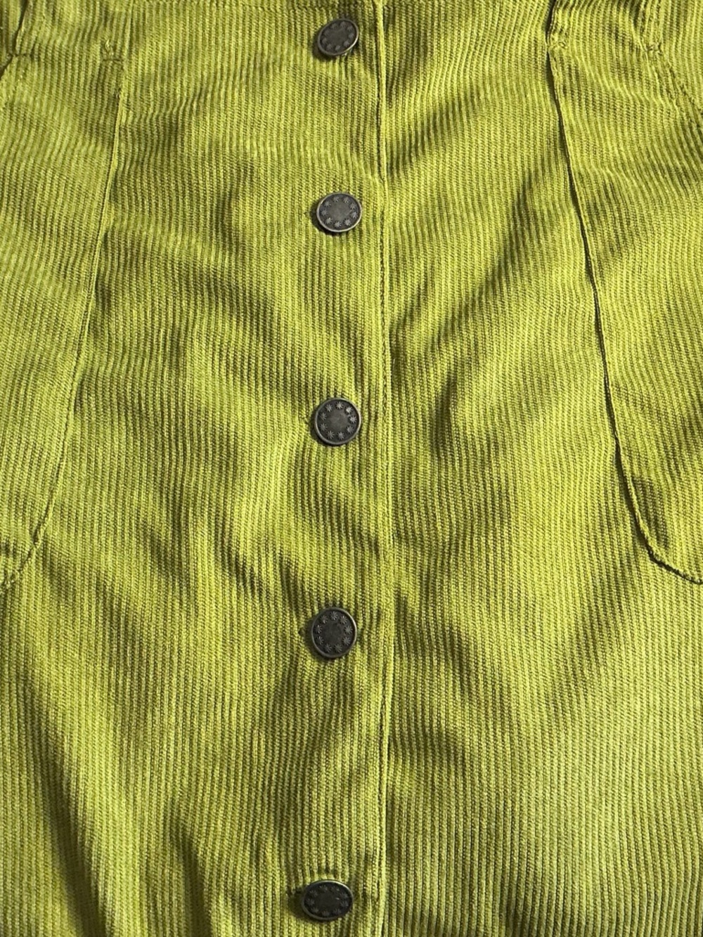 Dolls Kill dELiA*s NWT Retro Mod Green Corduroy Faux Fur Trim Penny Lane Coat XL - Picture 4 of 7